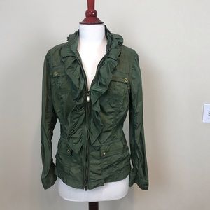 White House Black Market green jacket size Small